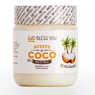 Pack de 3 Unidades de Aceite de Coco Agroecológico x 1000 Cc. God Bless You (Neutro)