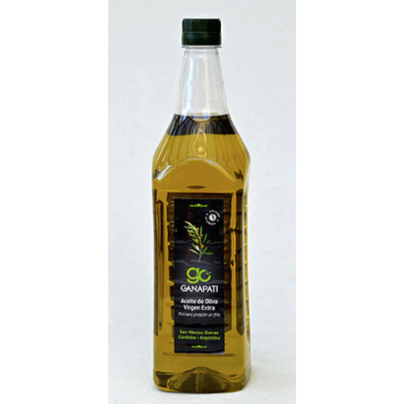 Pack de 3 Unidades de Aceite de Oliva Agroecológico x 1 Lt. Ganapati (Botella de Plástico)