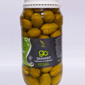 Pack de 4 Unidades de Aceitunas Verdes Agroecológicas x 1/2 Kg. Ganapati (Tipo 0)