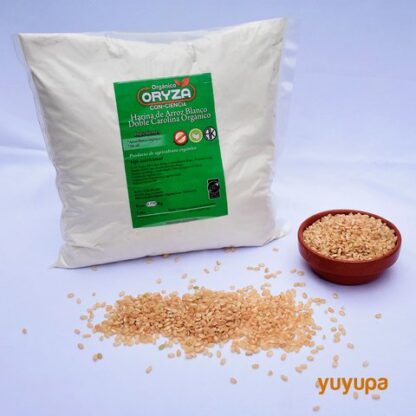 Pack de 5 Unidades de Harina de Arroz Blanco Agroecológico x 1/2 Kg. ´´Oryza´´