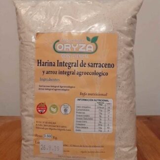 Pack de 3 Unidades de Harina de Trigo Sarraceno Integral Agroecológico x 1 Kg. Oryza