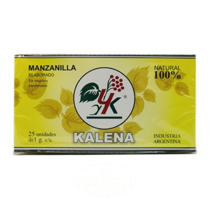 Pack de 6 Unidades de Té de Manzanilla Agroecológico en Saquitos ´´Kalena´´ (Cajita x 25 Unidades)