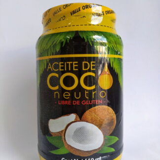 Aceite de Coco Agroecológico x 1000 Cc. ´´Valle Orgánico´´ (Neutro)