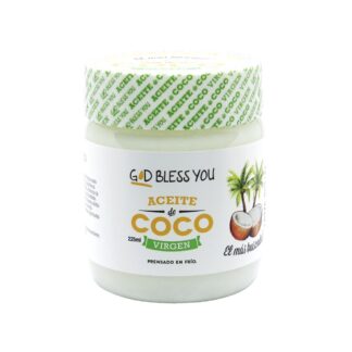 Aceite de Coco Natural x 225 Cc. ´´God Bless You´´ (Virgen)