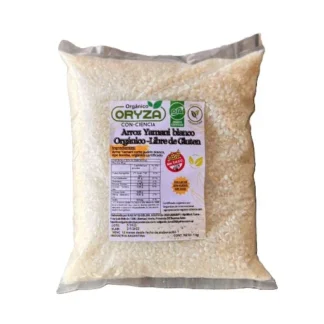 Pack x 3 Unidades de Arroz Yamani Blanco Agroecológico x 1Kg. Oryza
