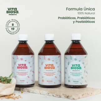 Pack x 3 Unidades de Bebida Probiótica x 500 Ml. VitaBiosa (Variedad: Naranja)