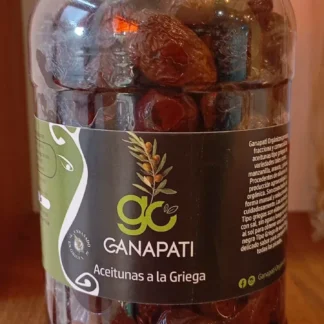 Pack x 5 Unidades Aceitunas Negras Agroecológicas x 500 Gr. Ganapati (Tipo 0)