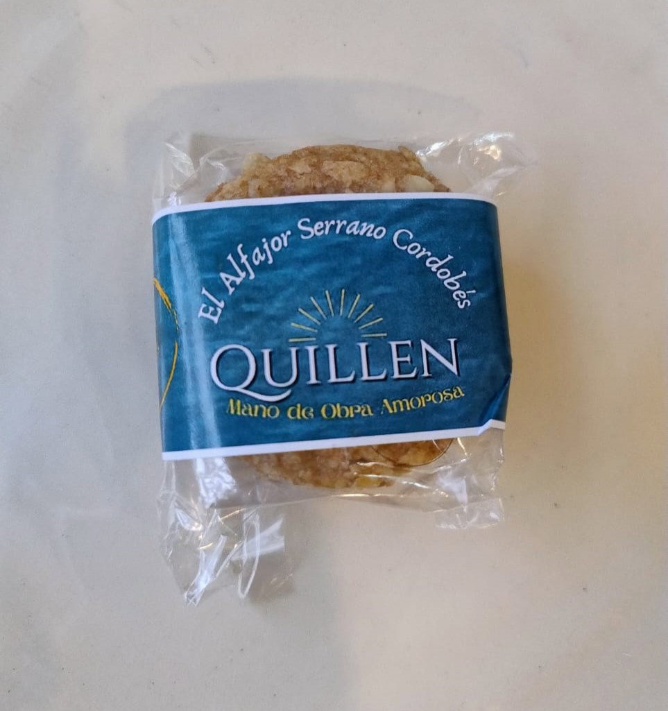 Alfajor Agroecológico de Avena Relleno de Dulce de Leche x Unidad Quillén