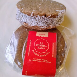 Alfajor Agroecológico de Mistol con Dulce de Leche x Unidad La Comida Sana´