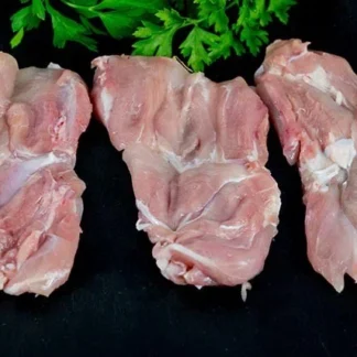 Pack x 3 Bandejas de Pata Muslo Deshuesada de Pollo de Pastura Plumas Verdes (1 Kg. Aprox. c/Bandeja)