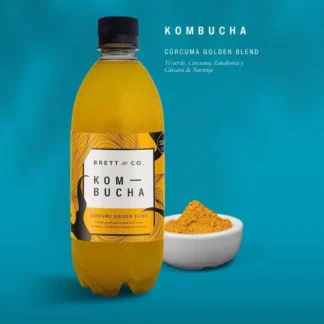 Pack x 3 Unidades de Kombucha Agroecológica x 500 Ml. Brett (Sabor: Cúrcuma Golden Blend)