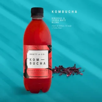 Pack x 3 Unidades de Kombucha Agroecológica x 500 Ml. Brett (Sabor: Hibiscus & Yerba Mate Blend)