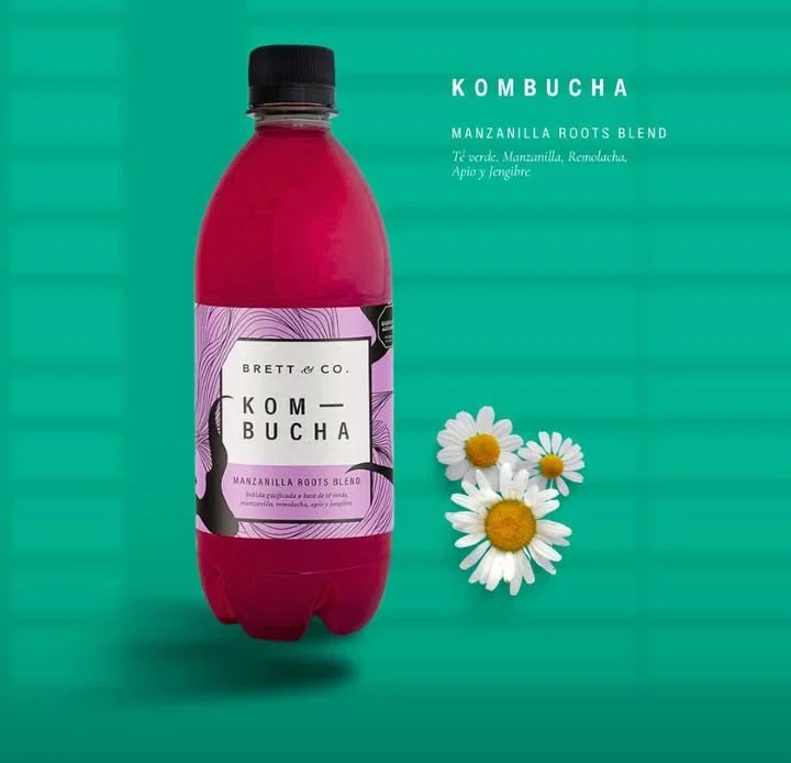 Pack x 3 Unidades de Kombucha Agroecológica x 500 Ml. Brett (Sabor: Manzanilla Roots Blend)