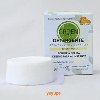 Pack x 6 Unidades de Detergente Ecológico Sólido x 120 Gr. Groen (Limón & Menta)