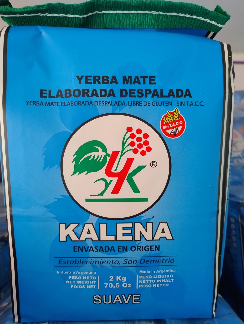Yerba Mate Agroecológica x 2 Kg. Kalena (Variedad: Canchada)