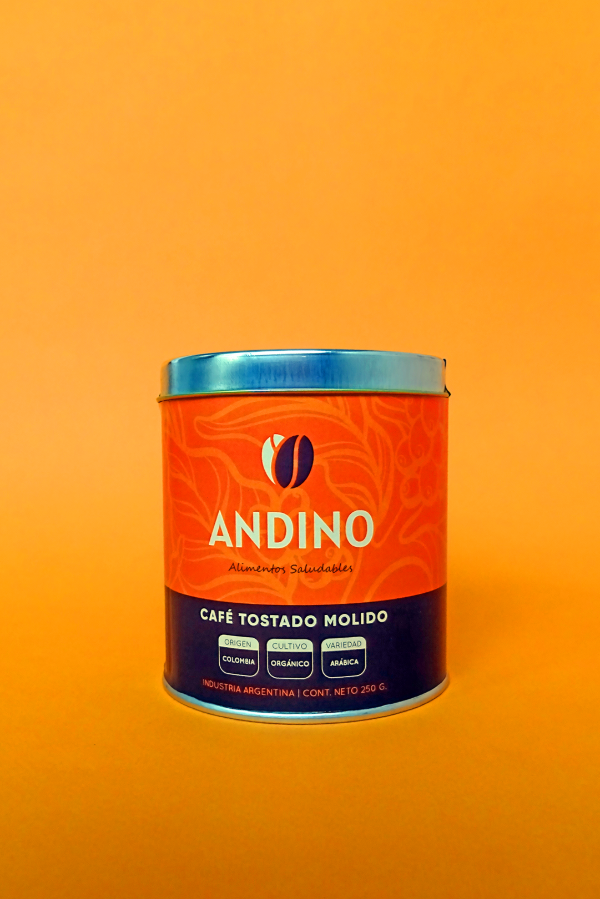 Café Molido Orgánico x 250 Gr. Andino (Origen: Colombia)