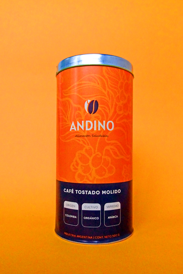 Café Molido Orgánico x 500 Gr. Andino (Origen: Colombia)