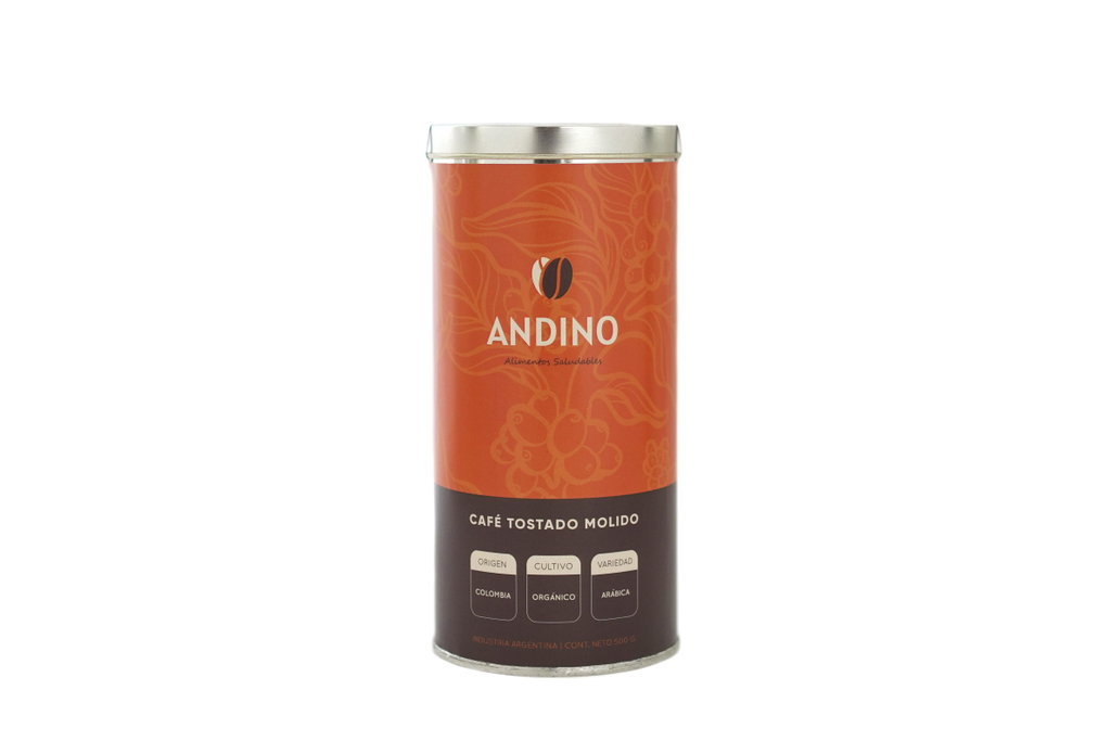 Café Molido Orgánico x 500 Gr. Andino (Origen: Colombia)