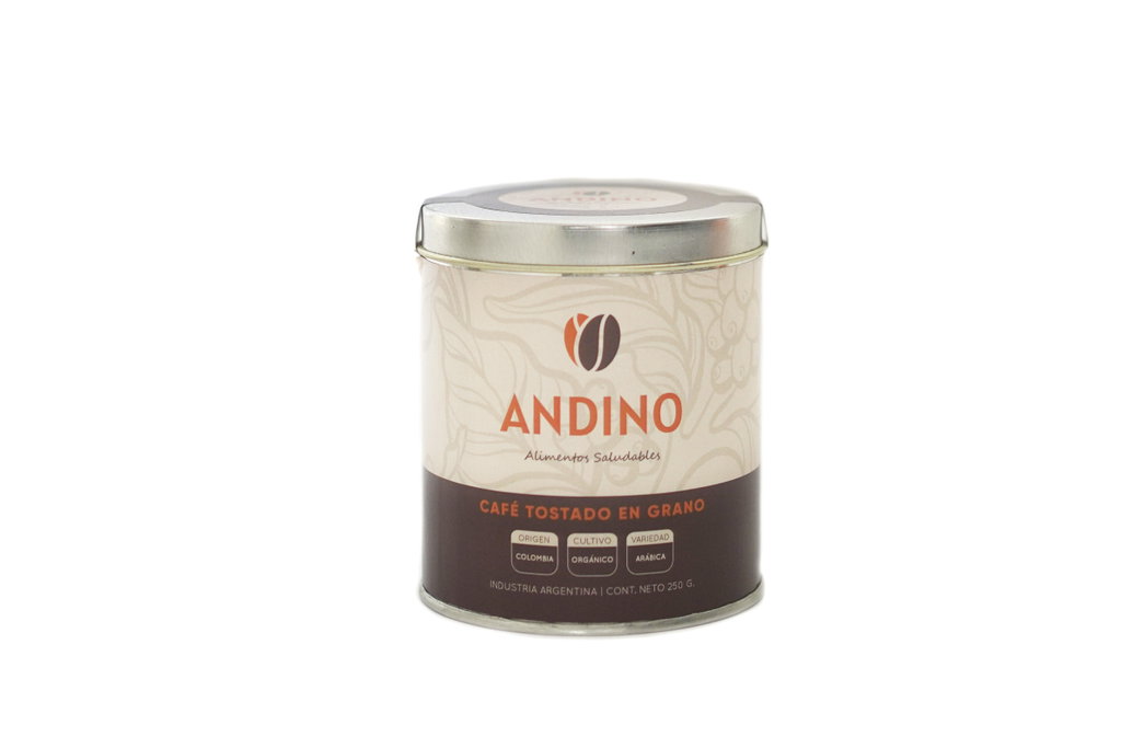 Café en Granos Orgánico x 250 Gr. Andino (Origen: Colombia)