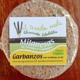 Milanesas Vegetarianas Agroecológicas x 6 Unidades Tenedor Verde (Variedad: Garbanzos)