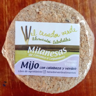 Milanesas Vegetarianas Agroecológicas x 6 Unidades Tenedor Verde (Variedad: Mijo)