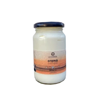 Pack x 3 Unidades de Crema Cultivada Orgánica x 350 Gr. La Choza (Envase de Vidrio)