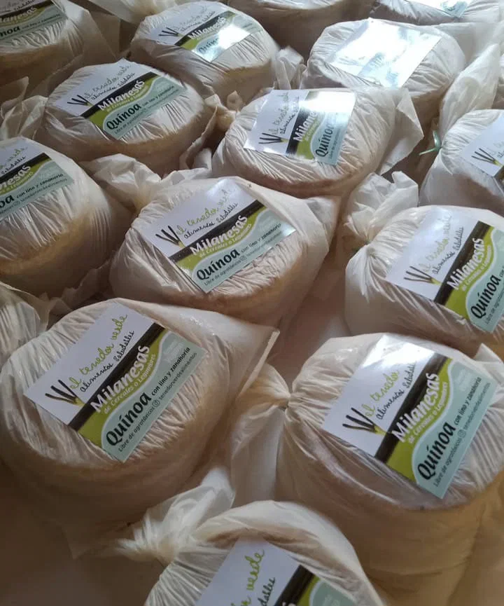Pack x 3 Unidades de Milanesas Vegetarianas Agroecológicas Tenedor Verde (Sabor: Garbanzos) -c/unidad incluye 6 Milanesas-