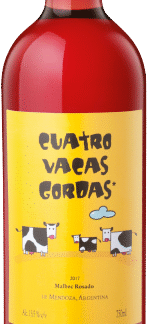 Vino Orgánico Cuatro Vacas Gordas (Variedad: Malbec Rosado)