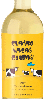 Vino Orgánico Cuatro Vacas Gordas (Variedad: Blanco Torrontes)