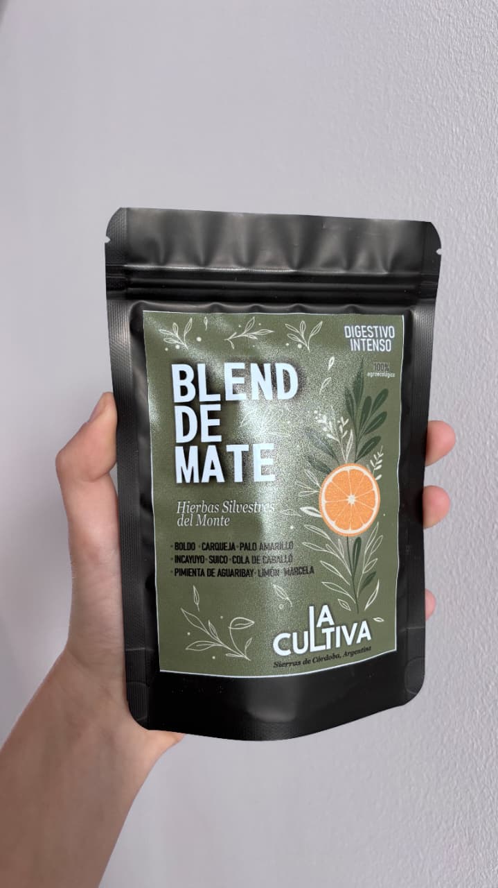 Blend de Mate Agroecológico La Cultiva (Variedad: Digestivo Intenso)