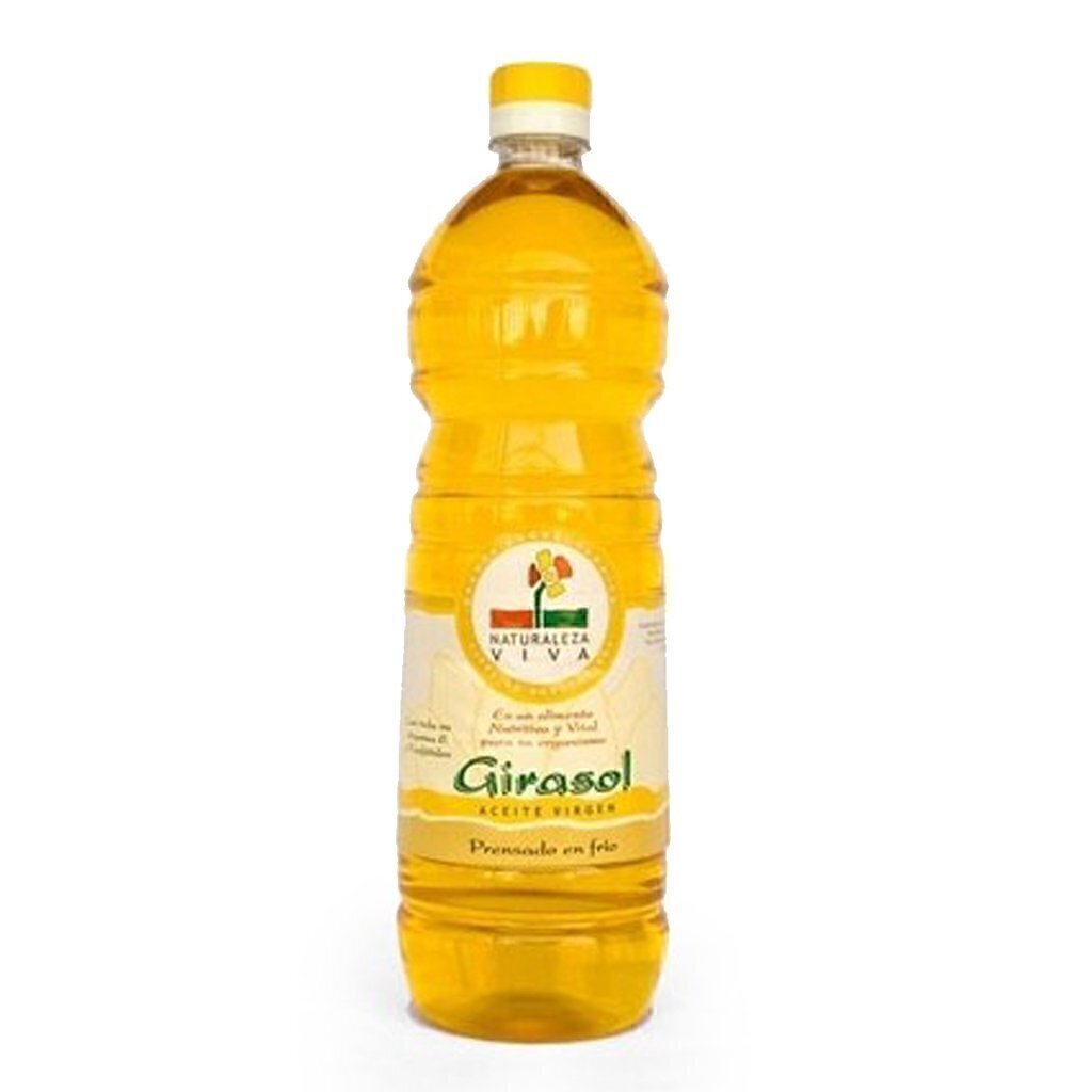 Pack de 4 Unidades de Aceite de Girasol Agroecológico x 1 Lt. Naturaleza Viva (Botella de Plástico)